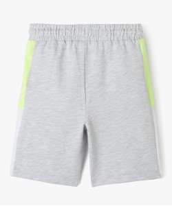 Bermuda en molleton bouclette avec poches zippées garçon